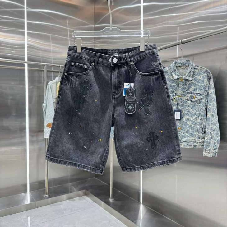 Picture of Chrome Hearts Jeans Short _SKUChromeHeartsM-2XLhgntx448816